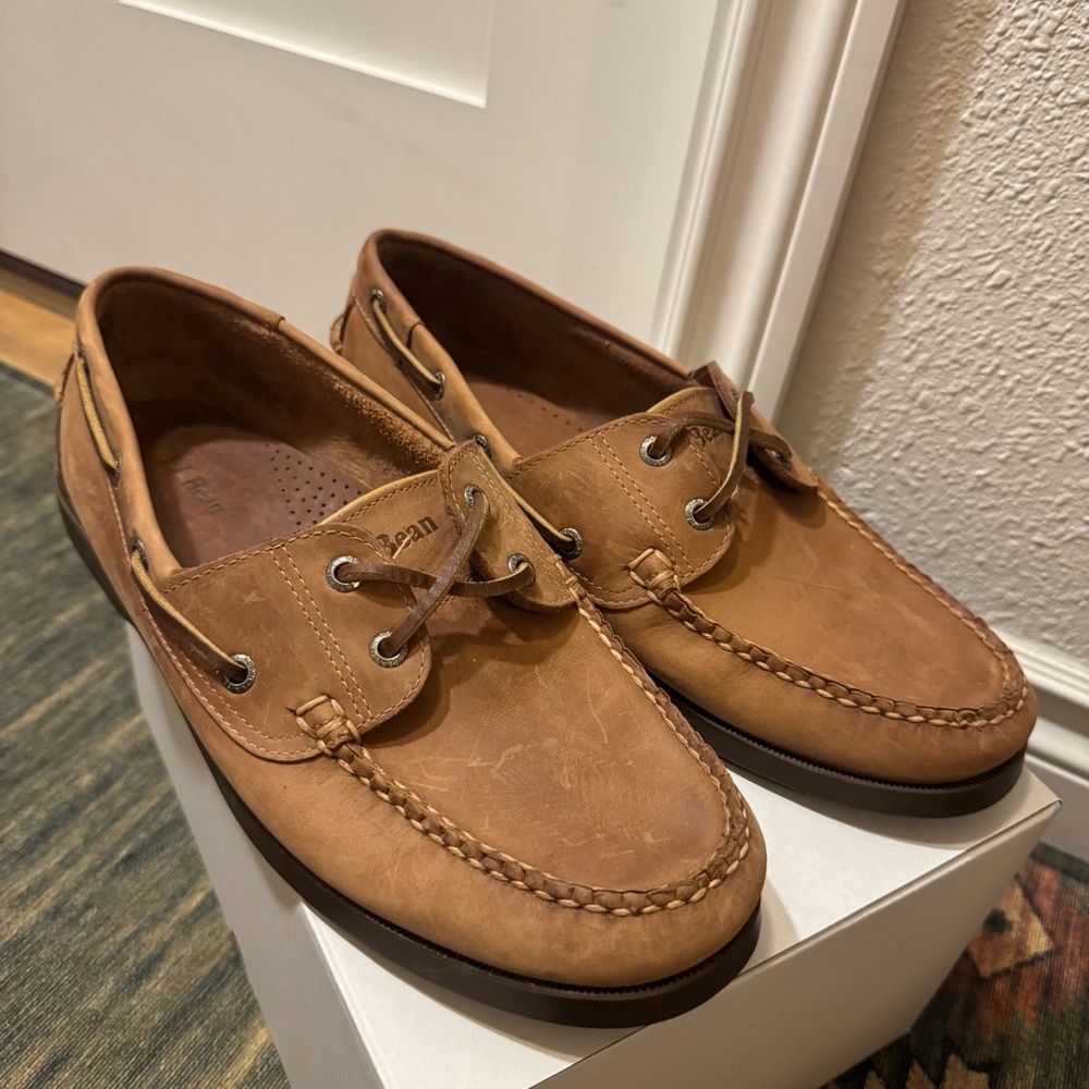 L.L. Bean Men's Casco Bay Boat Moc Shoes size 11 Wide